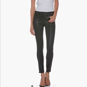 Paige Hoxton Ankle- Black Fog Luxe Coating